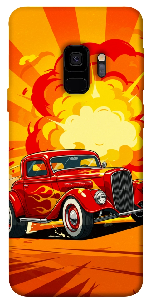 Чехол Retro comics car для Galaxy S9