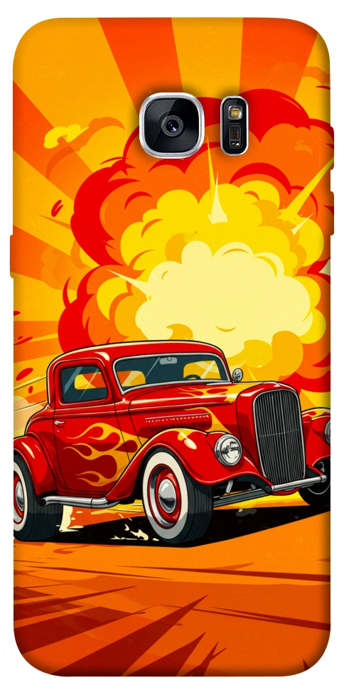 Чохол Retro comics car для Galaxy S7 Edge
