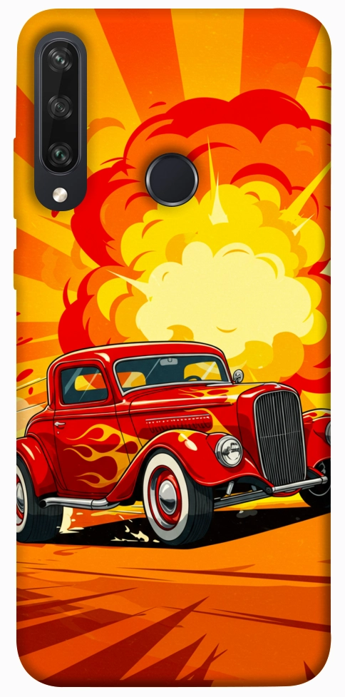 Чохол Retro comics car для Huawei Y6p