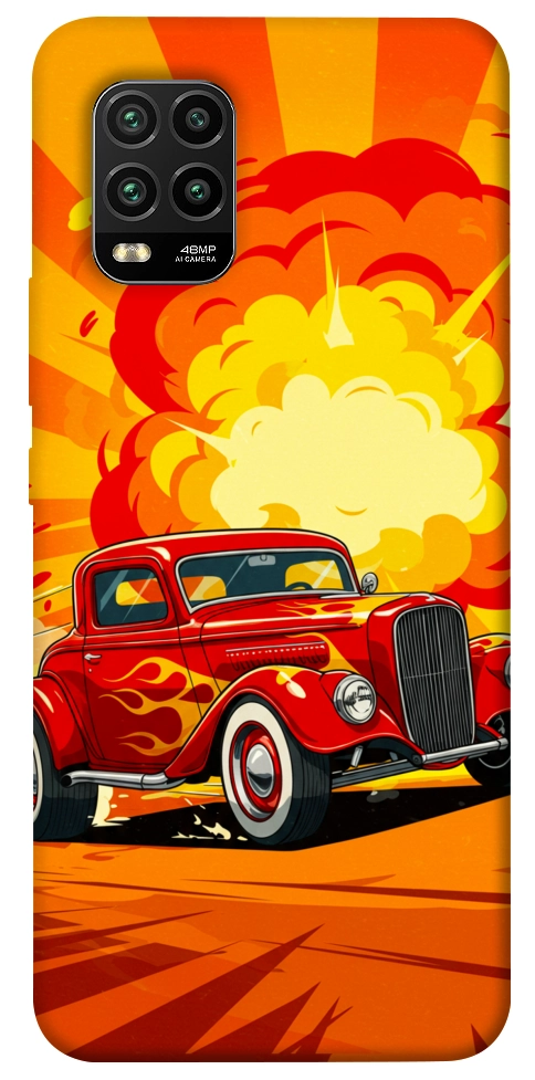 Чехол Retro comics car для Xiaomi Mi 10 Lite