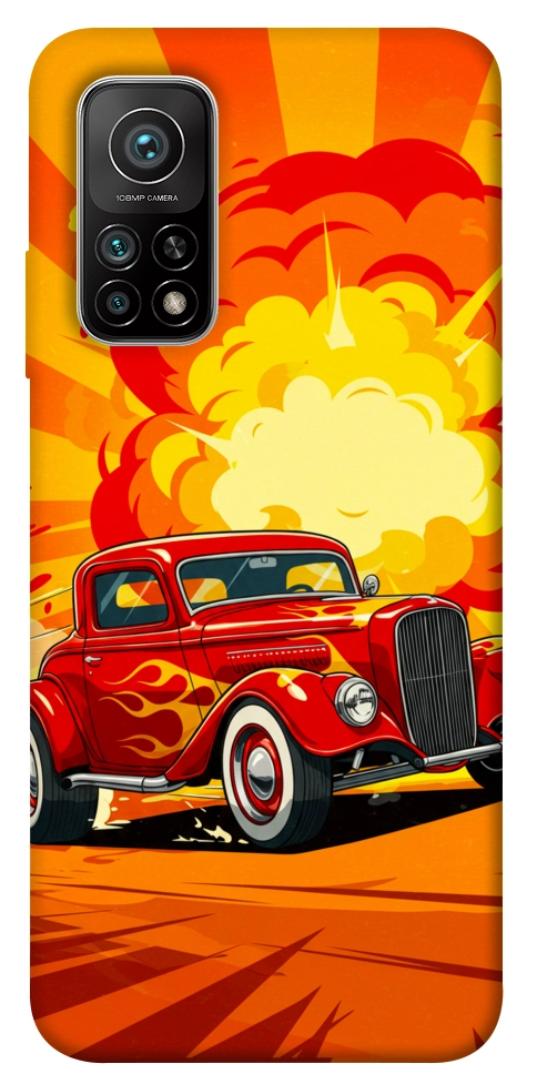 Чехол Retro comics car для Xiaomi Mi 10T