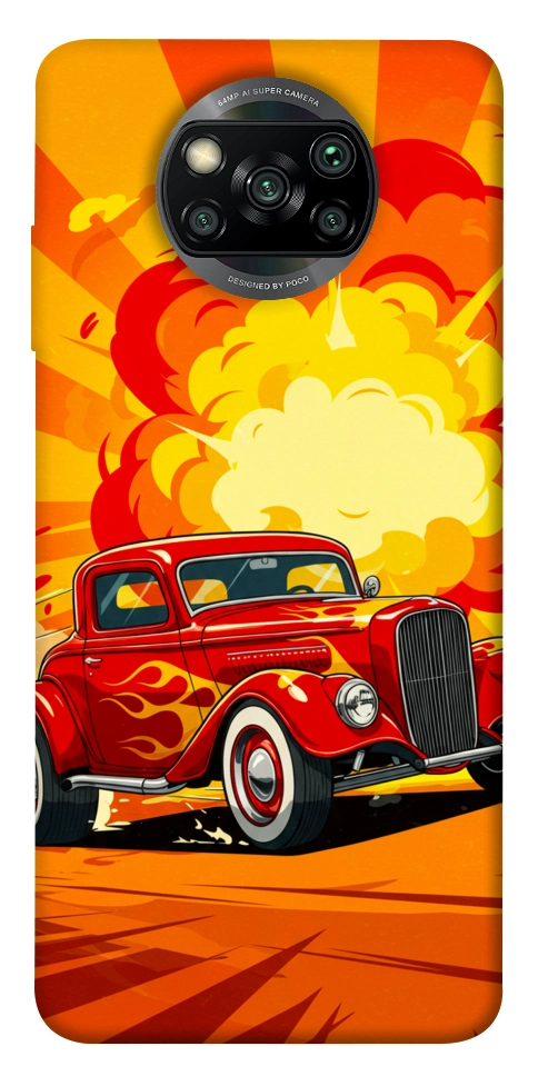 Чохол Retro comics car для Xiaomi Poco X3 NFC