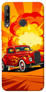 Чохол Retro comics car для Huawei P40 Lite E