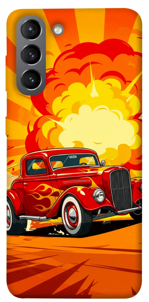 Чохол Retro comics car для Galaxy S21