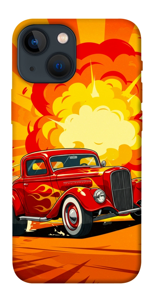 Чохол Retro comics car для iPhone 13 mini