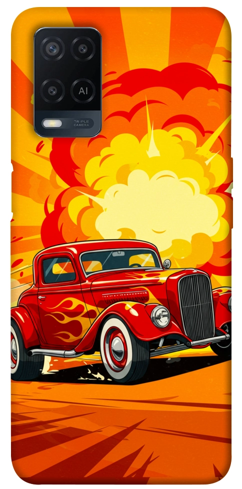 Чохол Retro comics car для Oppo A54 4G