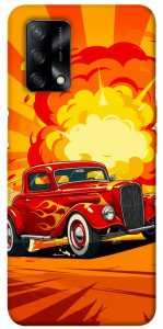 Чохол Retro comics car для Oppo A74 4G
