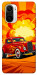 Чехол Retro comics car для Xiaomi Redmi K40