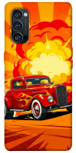Чохол Retro comics car для Oppo Reno 4 Pro 5G