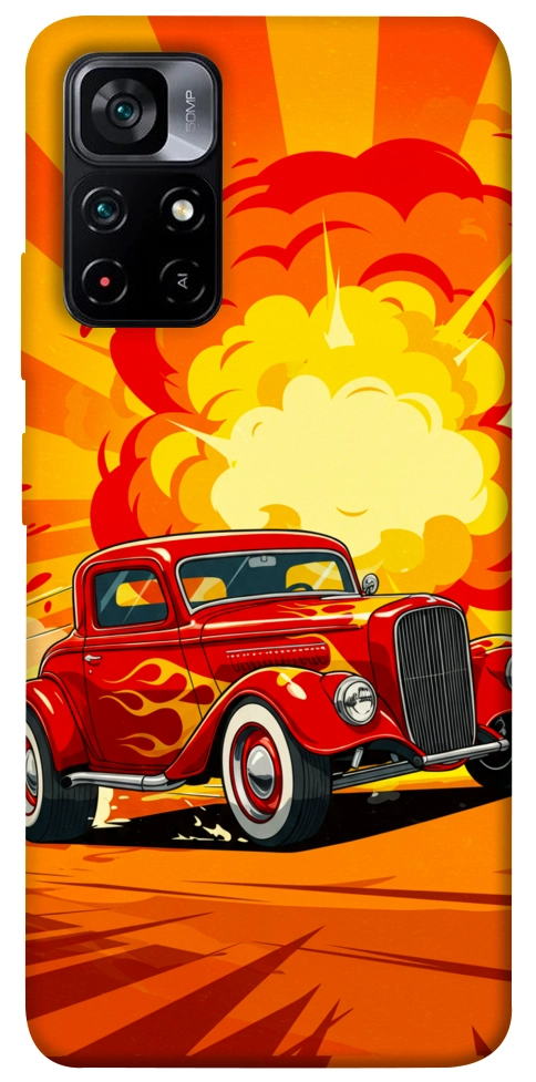 Чохол Retro comics car для Xiaomi Poco M4 Pro 5G