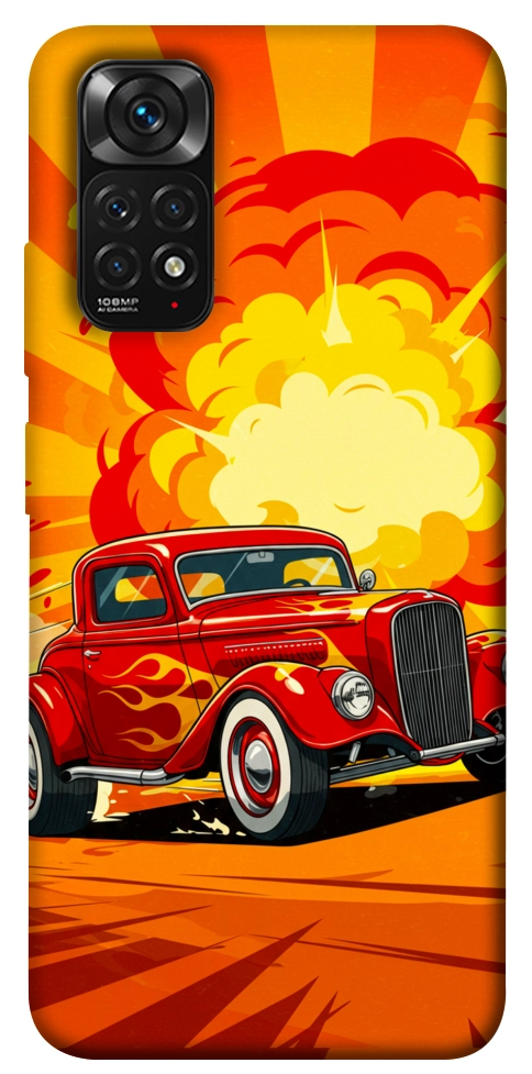 Чохол Retro comics car для Xiaomi Redmi Note 11 (Global)
