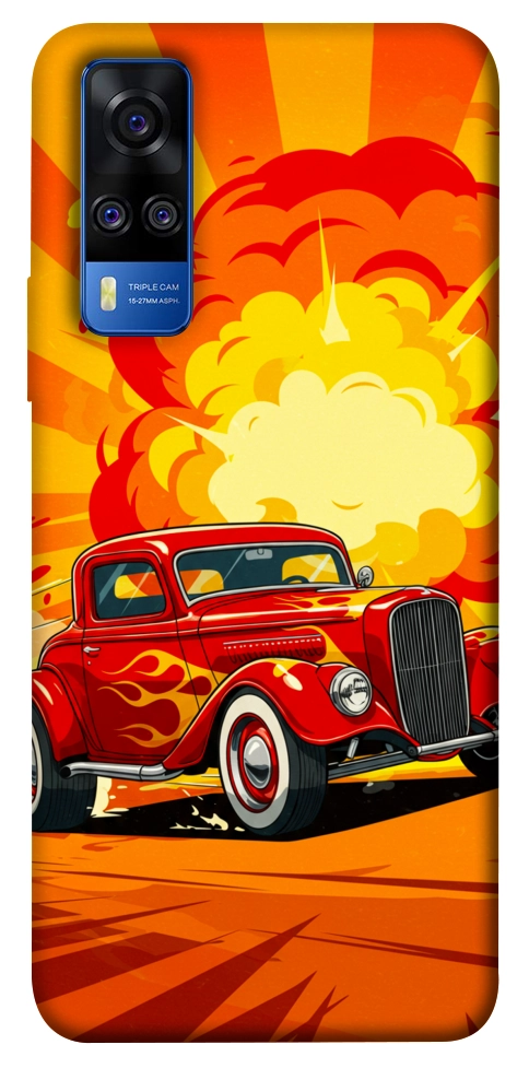 Чехол Retro comics car для Vivo Y51a