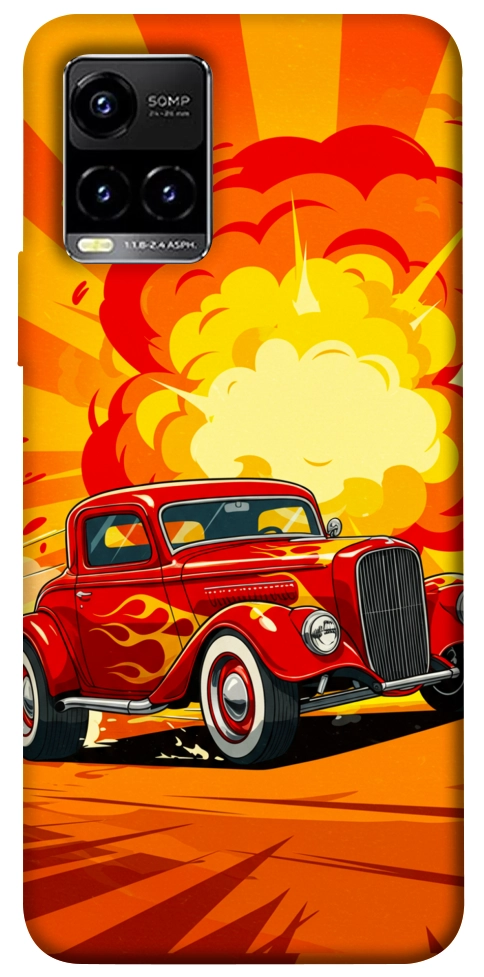 Чохол Retro comics car для Vivo Y33s