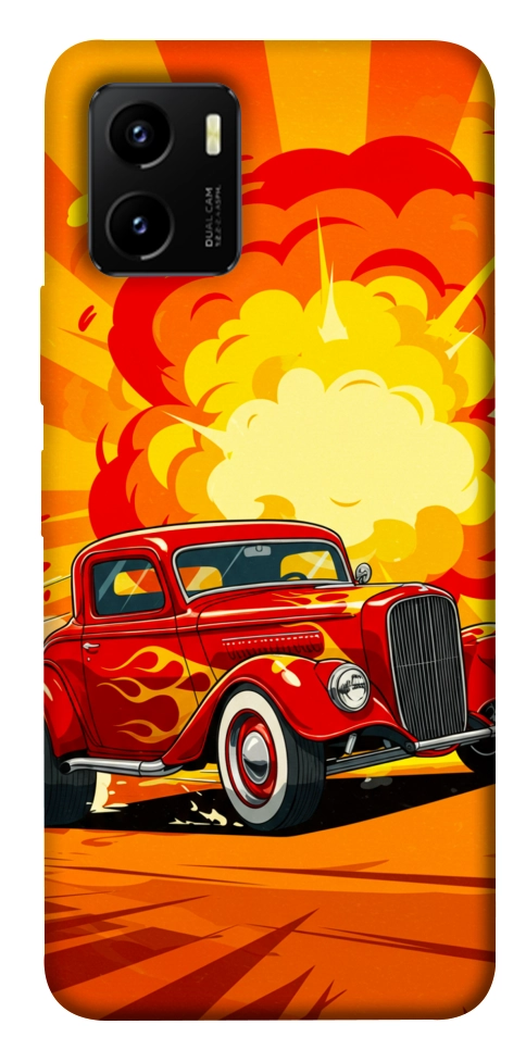 Чехол Retro comics car для Vivo Y15s