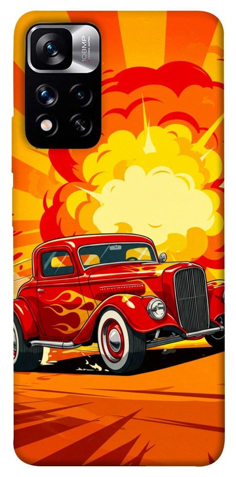 Чехол Retro comics car для Xiaomi Redmi Note 11 5G
