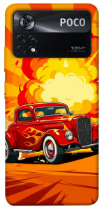 Чехол Retro comics car для Xiaomi Poco X4 Pro