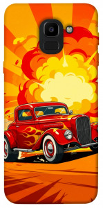 Чехол Retro comics car для Galaxy J6 (2018)