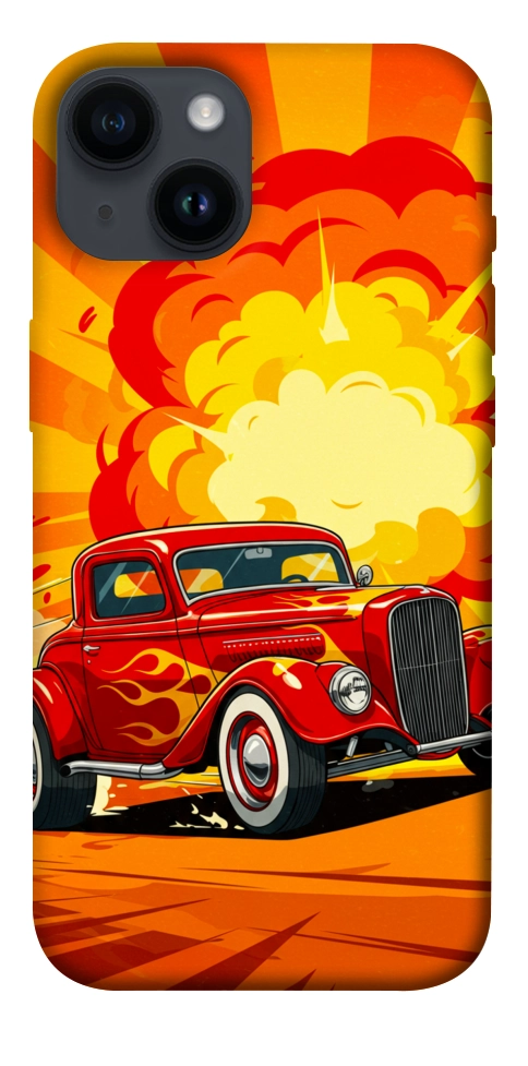 Чохол Retro comics car для iPhone 14