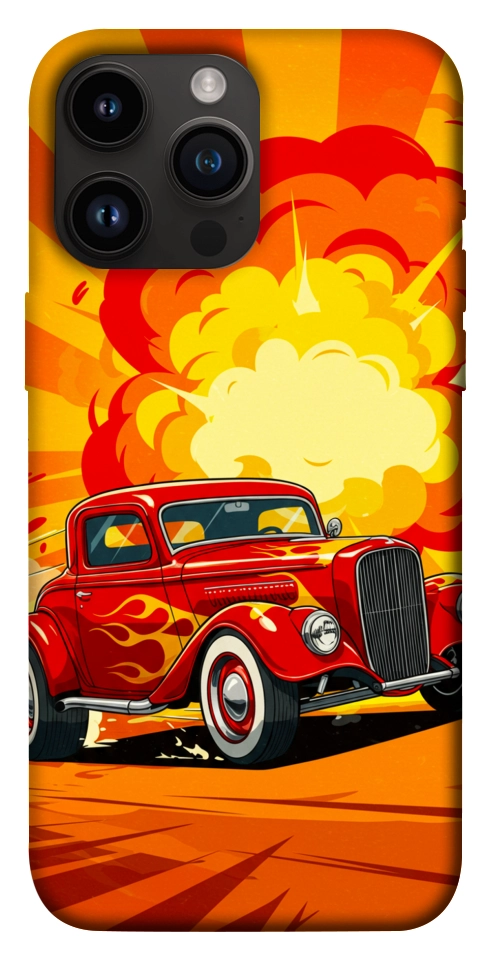 Чехол Retro comics car для iPhone 14 Pro Max