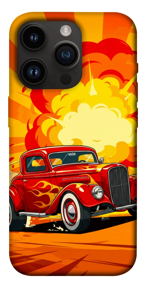 Чохол Retro comics car для iPhone 14 Pro