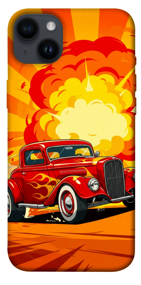Чохол Retro comics car для iPhone 14 Plus