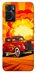 Чохол Retro comics car для Oppo A76 4G