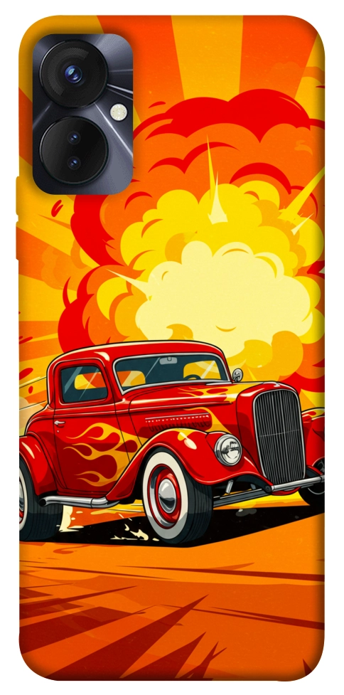 Чехол Retro comics car для TECNO Spark 9 Pro