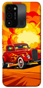 Чехол Retro comics car для TECNO Spark 8C