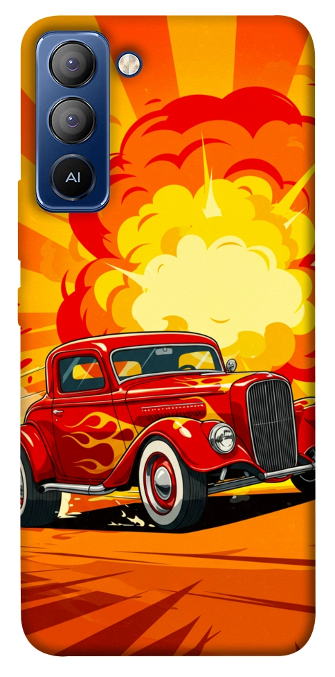 Чохол Retro comics car для TECNO Pop 5 LTE