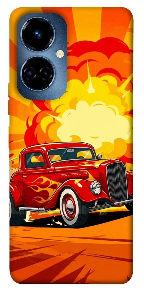 Чохол Retro comics car для TECNO Camon 19 Pro (CI8n)