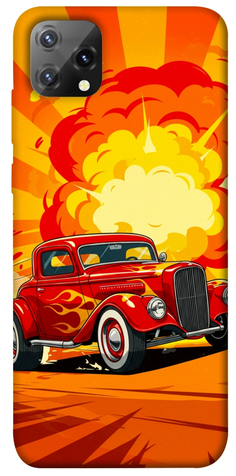 Чехол Retro comics car для Blackview A55