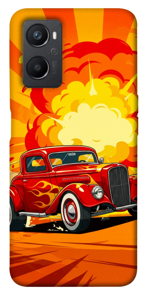 Чехол Retro comics car для Oppo A96