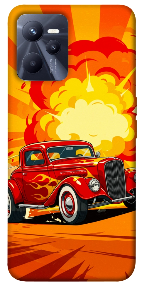 Чохол Retro comics car для Realme C35