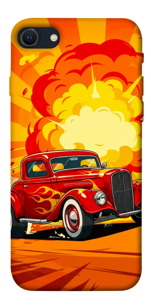 Чохол Retro comics car для iPhone SE (2022)