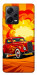 Чехол Retro comics car для Xiaomi Redmi Note 12 Pro+
