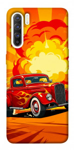 Чехол Retro comics car для Oppo Reno 3