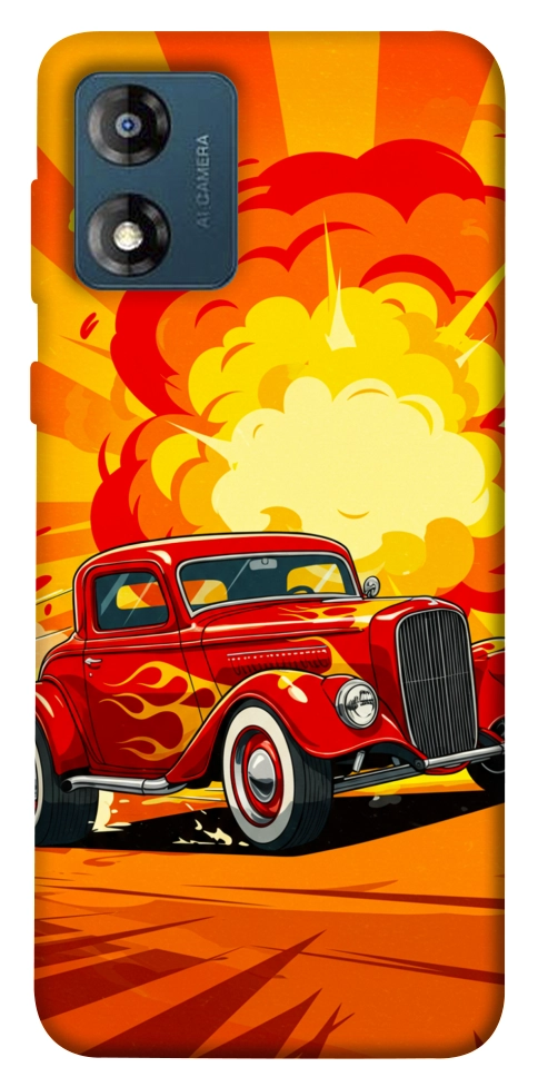 Чохол Retro comics car для Motorola Moto E13