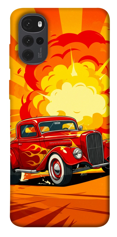 Чехол Retro comics car для Motorola Moto G22