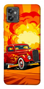 Чехол Retro comics car для Motorola Moto G32
