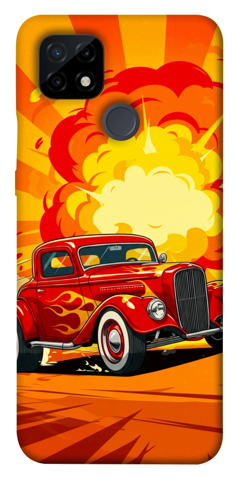 Чохол Retro comics car для Realme C21