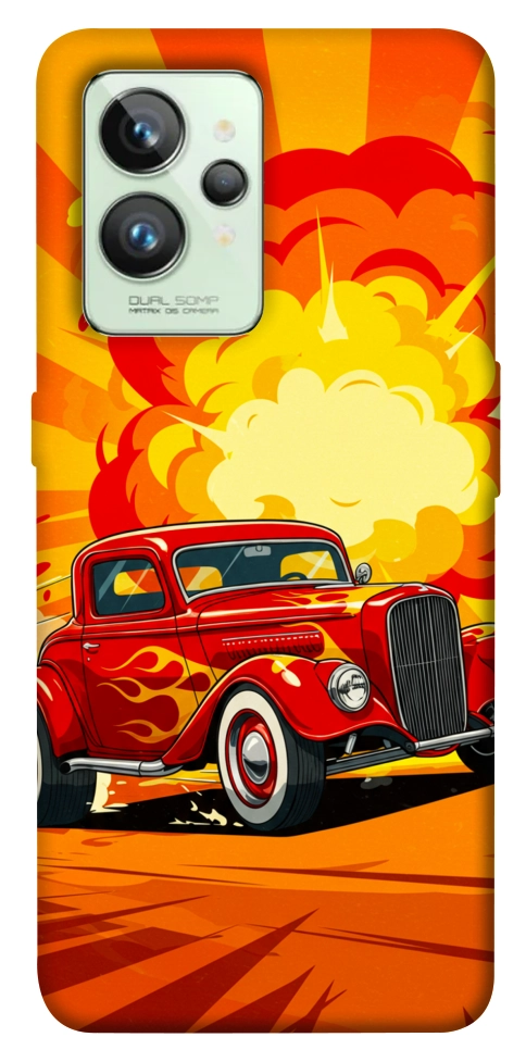 Чехол Retro comics car для Realme GT2