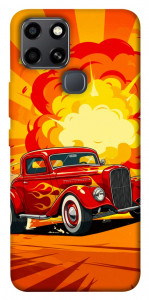 Чехол Retro comics car для Infinix Smart 6