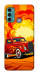 Чехол Retro comics car для Motorola Moto G60
