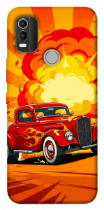 Чохол Retro comics car для Nokia C21 Plus