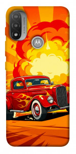 Чехол Retro comics car для Motorola Moto E20