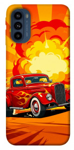 Чохол Retro comics car для Motorola Moto G41