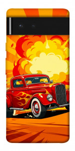 Чехол Retro comics car для Google Pixel 6