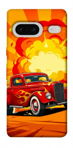 Чехол Retro comics car для Google Pixel 7