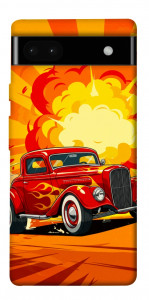 Чехол Retro comics car для Google Pixel 6A