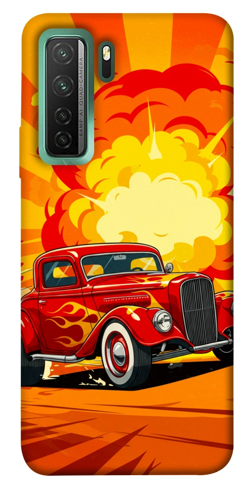 Чехол Retro comics car для Huawei nova 7 SE